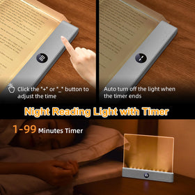 Generic Book Light timer function enabling auto-off after reading