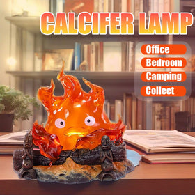 Calcifer collectible decor brings eco-friendly charm to shelves or nightstands