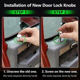 Generic Chevy C10 compatible door lock knobs from 1973–1987 ready to swap.