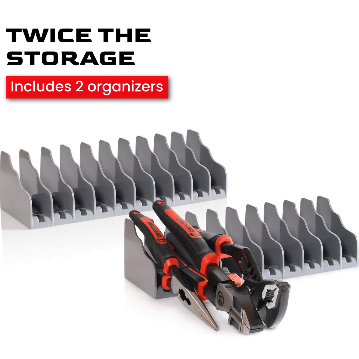 Generic compact tool tray in a drawer helps declutter and boost efficiency