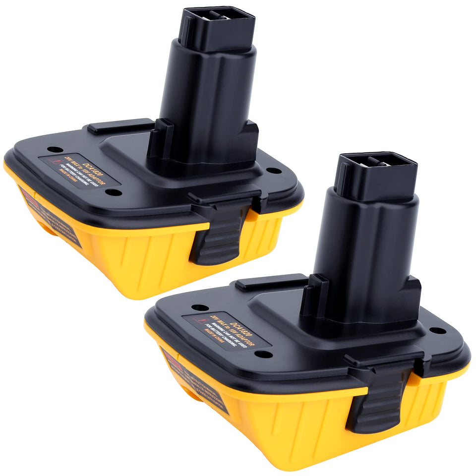 Generic DCA1820 adapter enables 20V XR batteries in 18V tools for extended versatility.