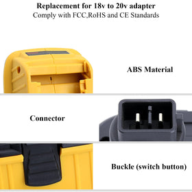 Generic DCA1820 adapter uses durable, lightweight ABS material for reliability.