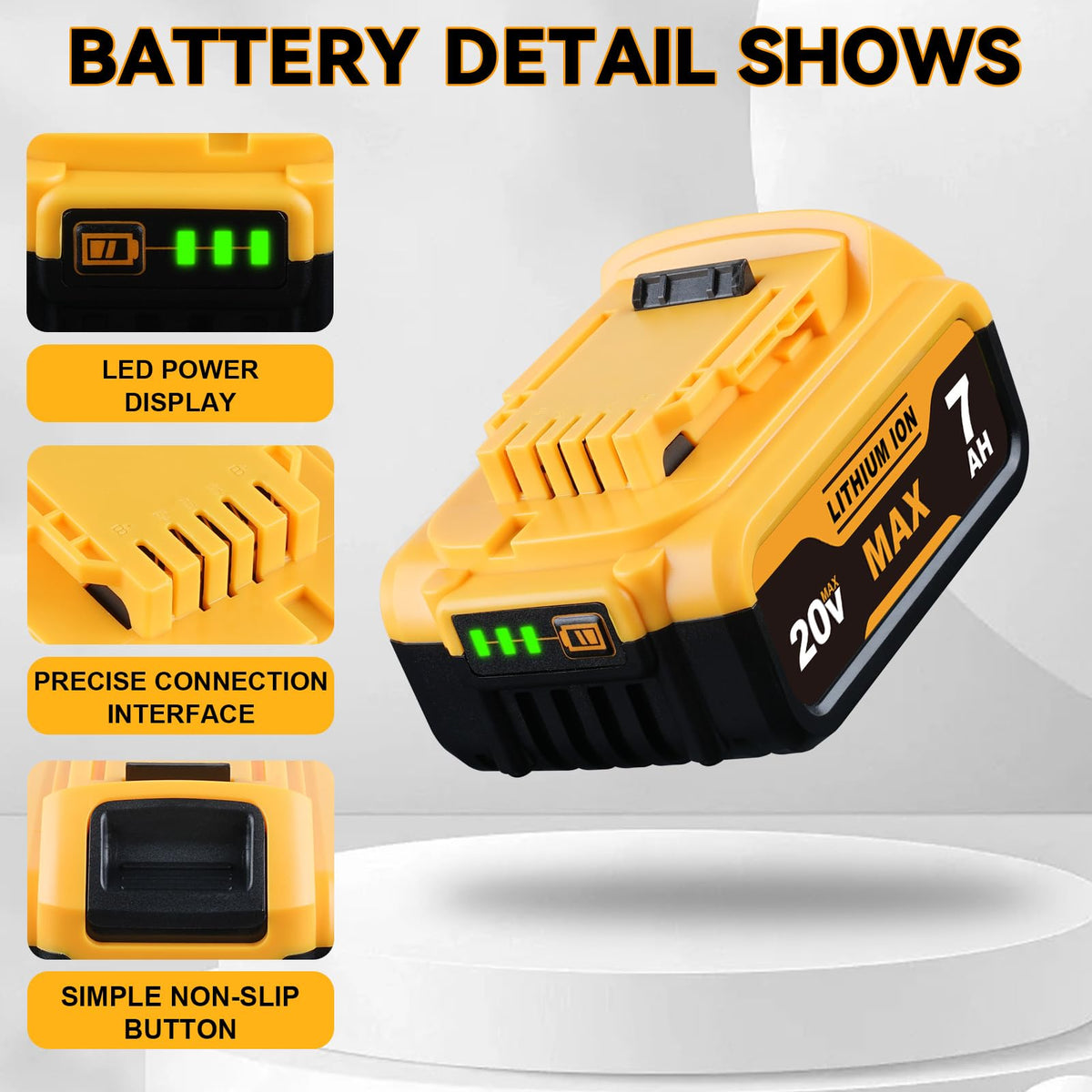 Generic DCB200 compatible with DeWalt 20V MAX tools across models