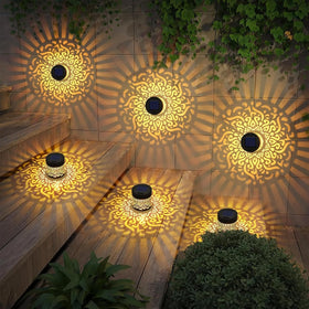 Generic decorative solar mandala light weatherproof-durability withstands rain and snow.