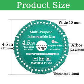 Generic diamond cutting wheels close-up highlighting smooth cuts.