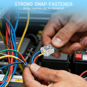 Generic DIY crafting and model kit wiring with snap-on connectors.