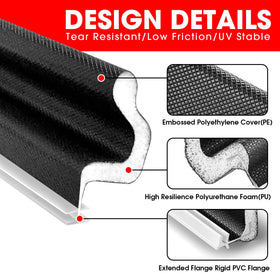 Generic kerf seal adheres to the door frame groove for a secure fit
