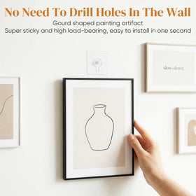 Generic drill-free adhesive hook being applied to a smooth tile surface.