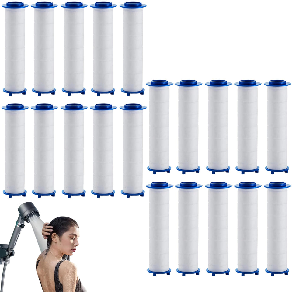 Generic Drivese showerhead filter packaging shows bulk 20-pack for easy replacements.