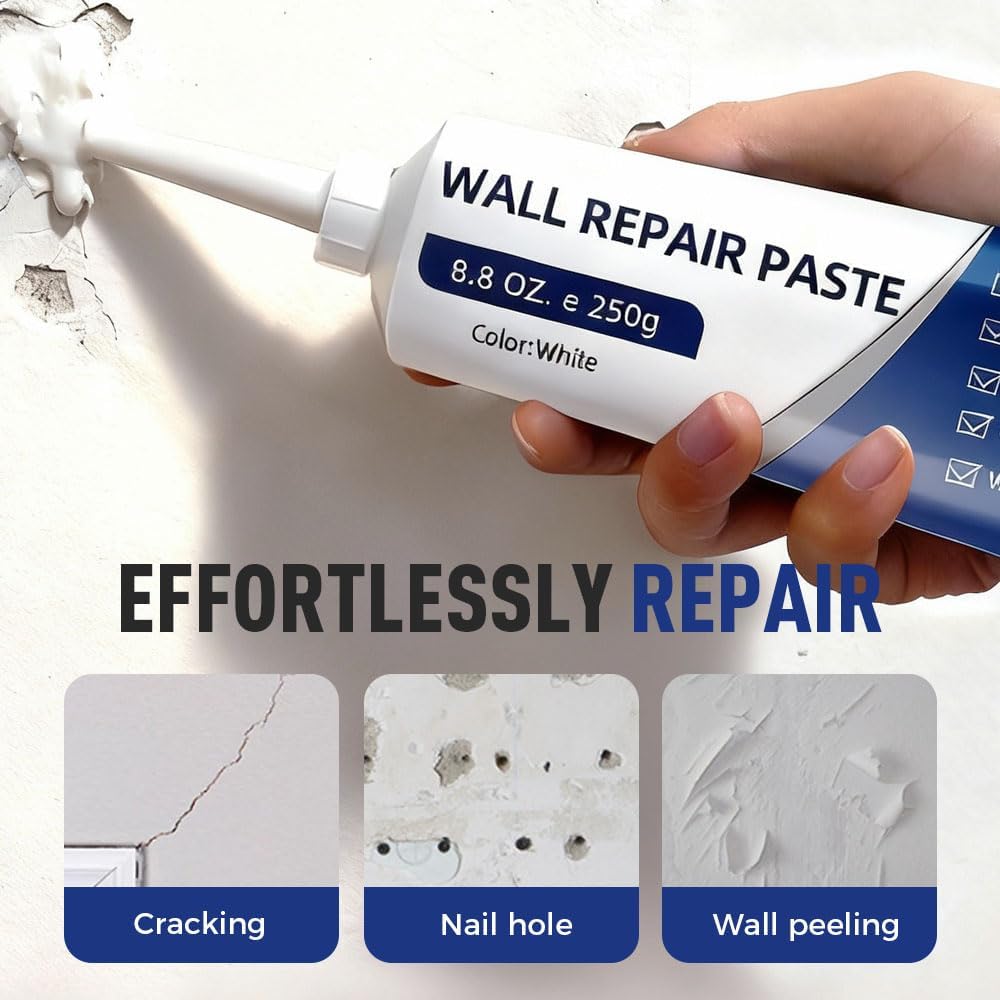 Generic drywall hole showing before-and-after repair progress.