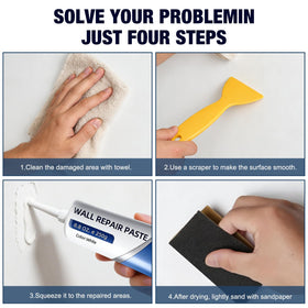 Generic repair kit scrapers shown for effortless leveling and smoothing