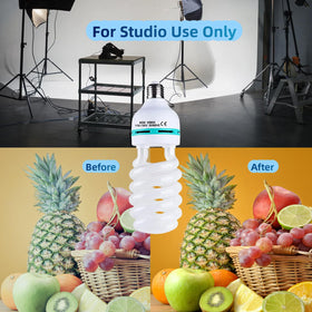 Generic E26/E27 socket compatibility for easy upgrades in studio lighting.