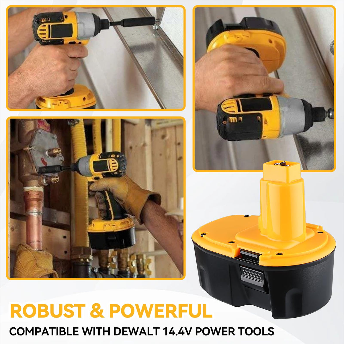 Generic replacement battery compatibility reduces downtime when swapping tools