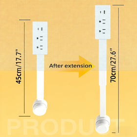 Generic extendable outlet stick supports multi-device charging in dorms, offices, or living spaces