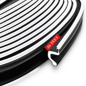 Generic extra-wide kerf weatherstripping fits door grooves for a tighter seal