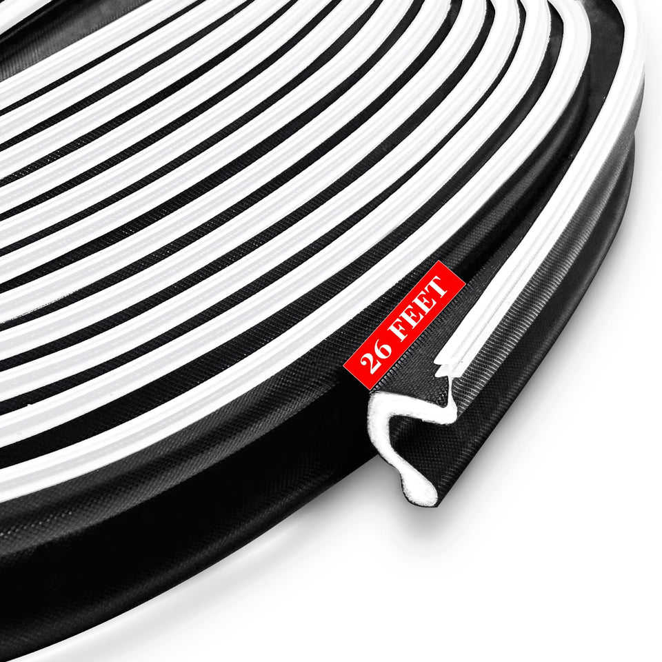 Generic extra-wide kerf weatherstripping fits door grooves for a tighter seal