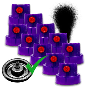 Generic fat spray paint caps pack of 10 for smooth even coverage