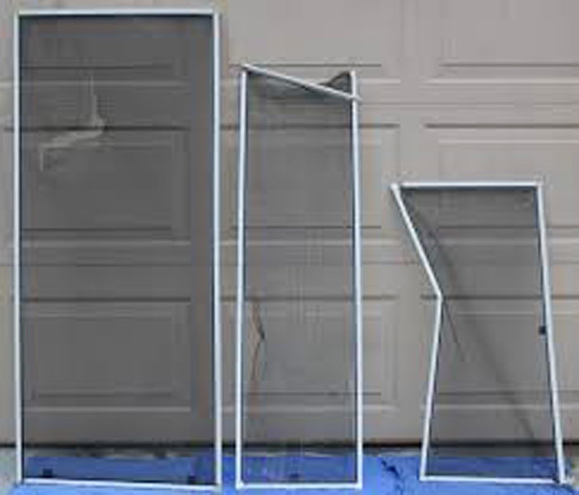 DIY installation of Generic fiberglass screen roll on a standard frame.