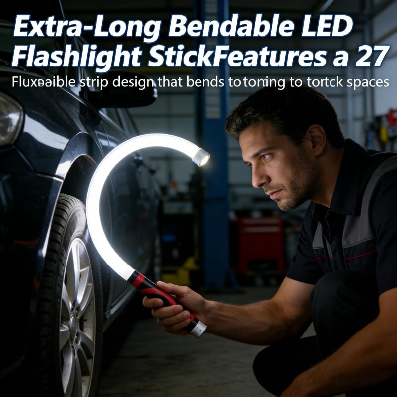 Generic Flexible LED Flashlight Stick with three brightness modes for versatile task lighting