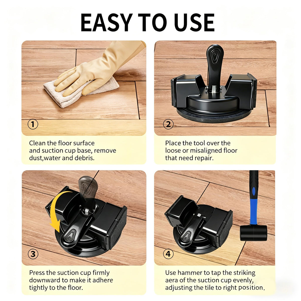 Generic Floor Gap Fixer Tool angled design in use seals gaps effectively.