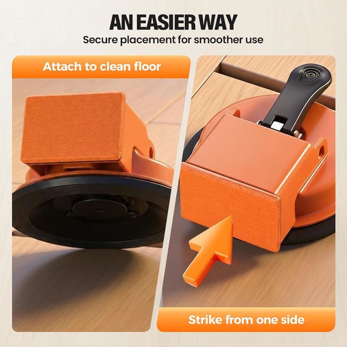 Generic floor gap fixer tool factory-installed felt pads reduce tapping noise