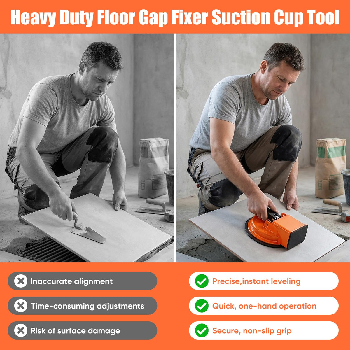 Generic Floor Gap Fixer Tool highlights heavy-duty iron body for long-lasting use.