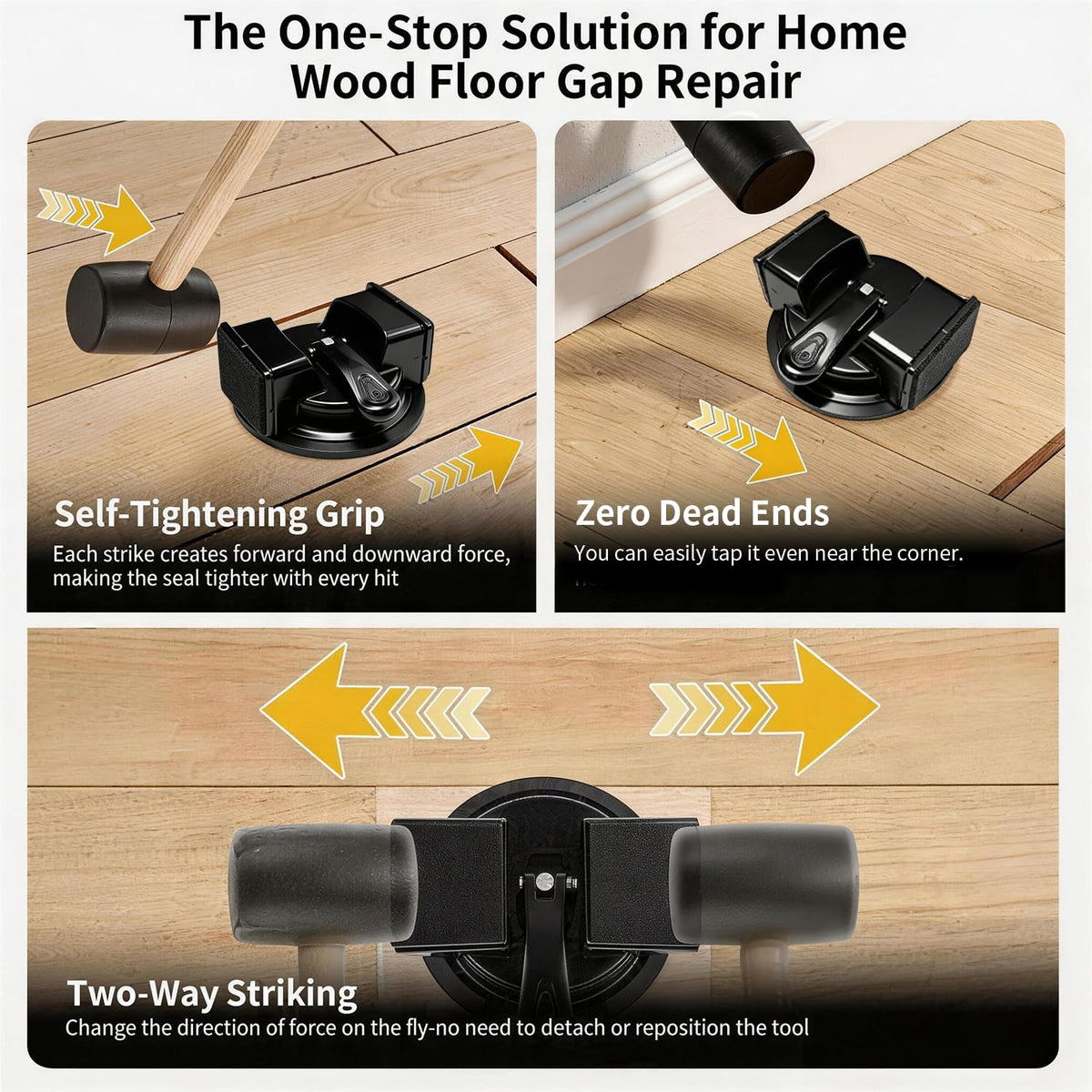 Generic Floor Gap Fixer Tool built-in felt pad reduces noise during operation.