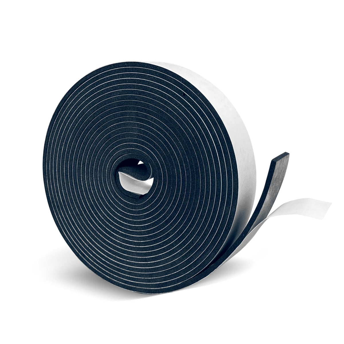 Generic foam weatherstrip door seal application shows door protection and draft reduction.