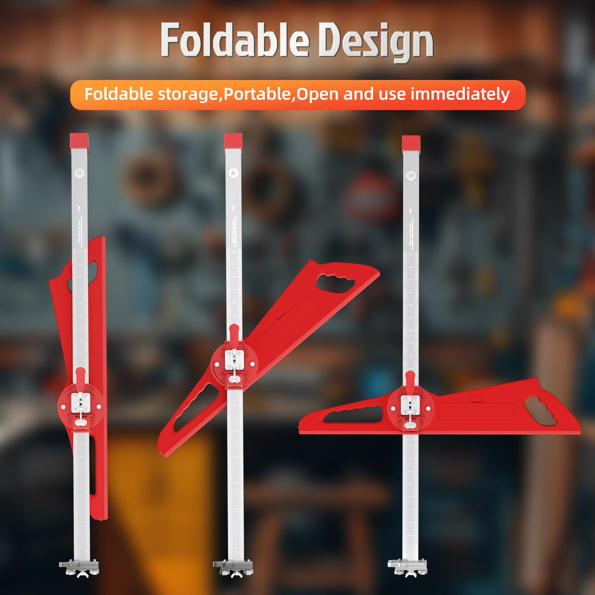 Generic Foldable Drywall Cutting Tool offers quick setup and depth adjustments.