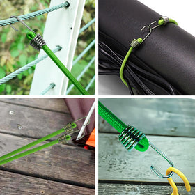 Generic garage and camping organization bungee cord pack for neat storage