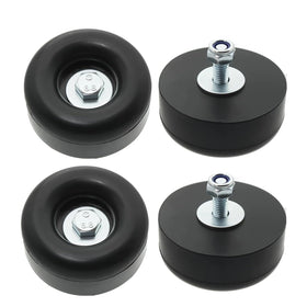 Generic 63mm rubber foot fitted to a generator for stable vibration control
