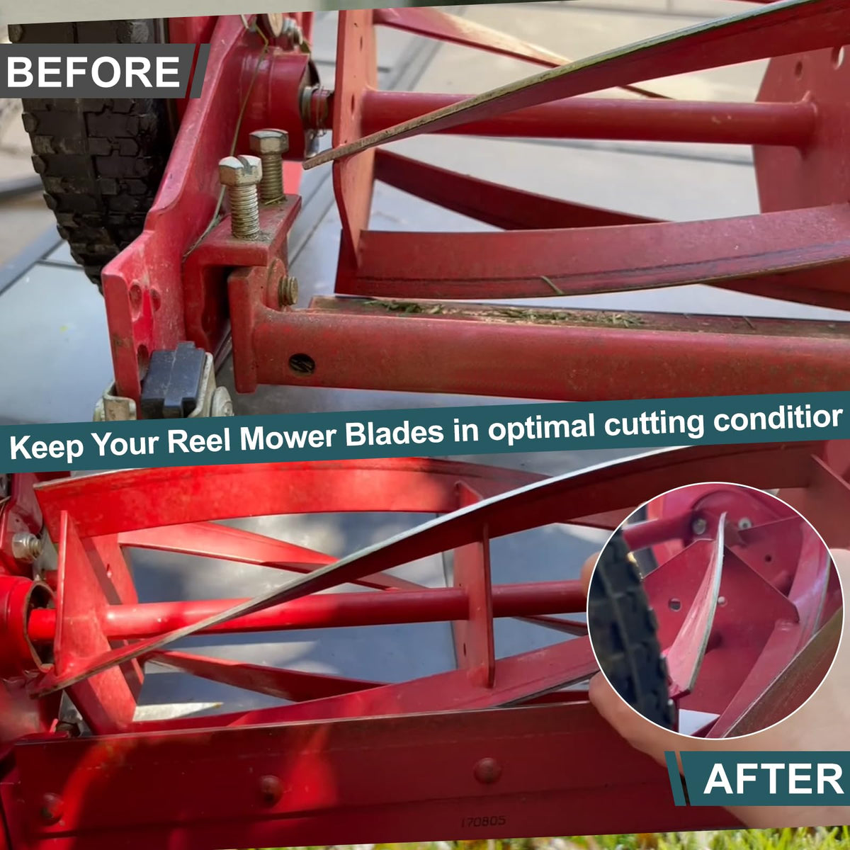 Generic protective gloves included for safe, hands-on sharpening.