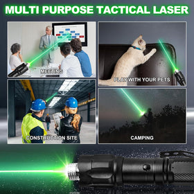 Generic Green Laser Pointer with non-slip grip for stable handling.