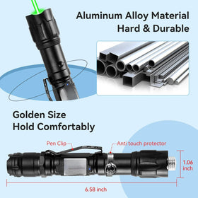 Generic Green Laser Pointer star cap illustrating selectable star patterns.