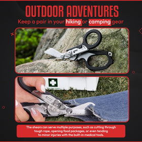 Generic trauma shears band cutter and strap cutter for versatile tasks.