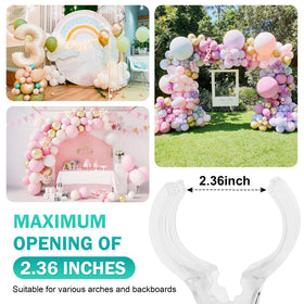 Generic heavy-duty balloon arch clip provides strong, reliable grip