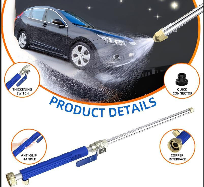 Generic hose adapter included for universal 3/4 inch hose compatibility.