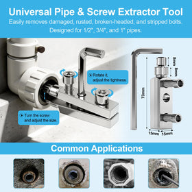 Included deburring tool for smooth threaded finishes with Generic kit