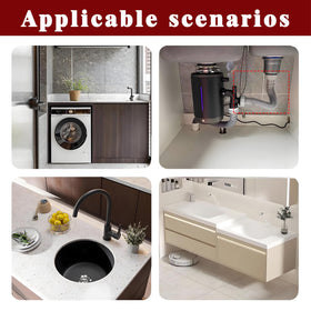 Generic kitchen and bathroom drain kit fits various sinks