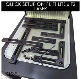Generic laser engraver fence 90-degree angle pieces ensure precise corners and repeatable results.