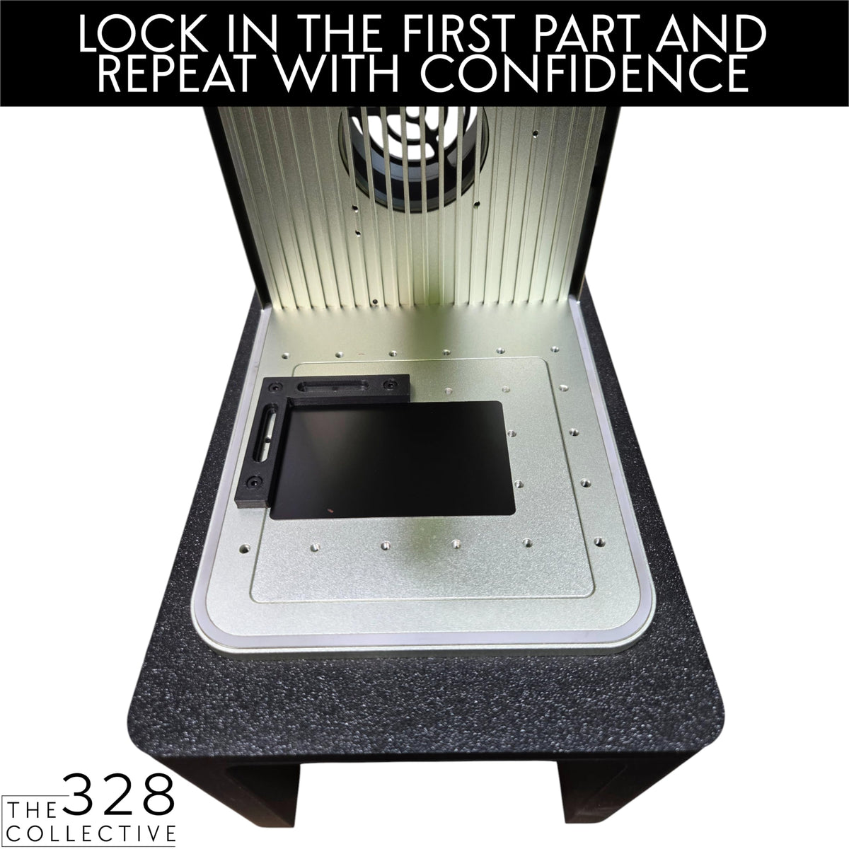 Generic laser engraver fence triple length piece adds versatile extended setup.