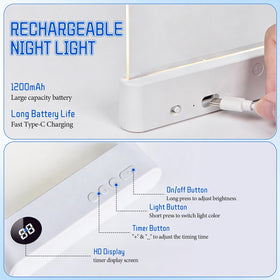 Generic LED Reading Light charges via USB for quick power-ups.