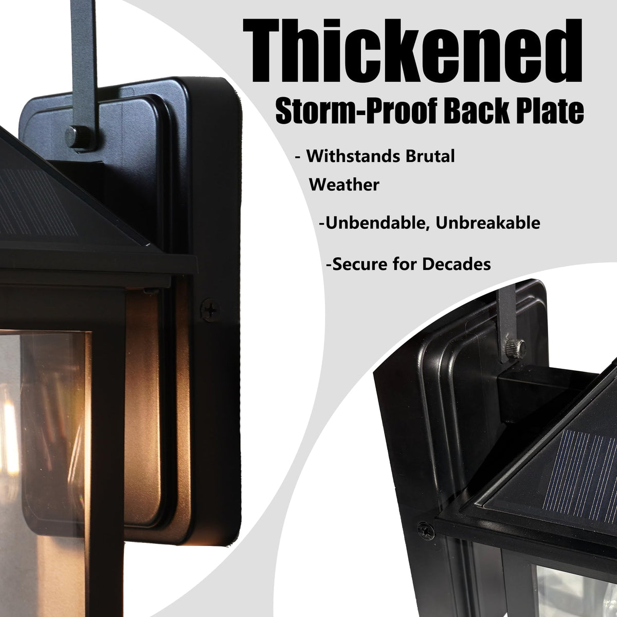 Generic LED sconce includes E26 bulb for instant outdoor lighting