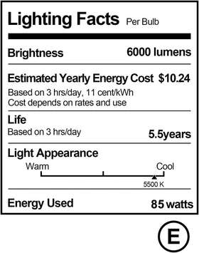 Generic long-life studio lighting bulb designed for frequent shooting sessions.