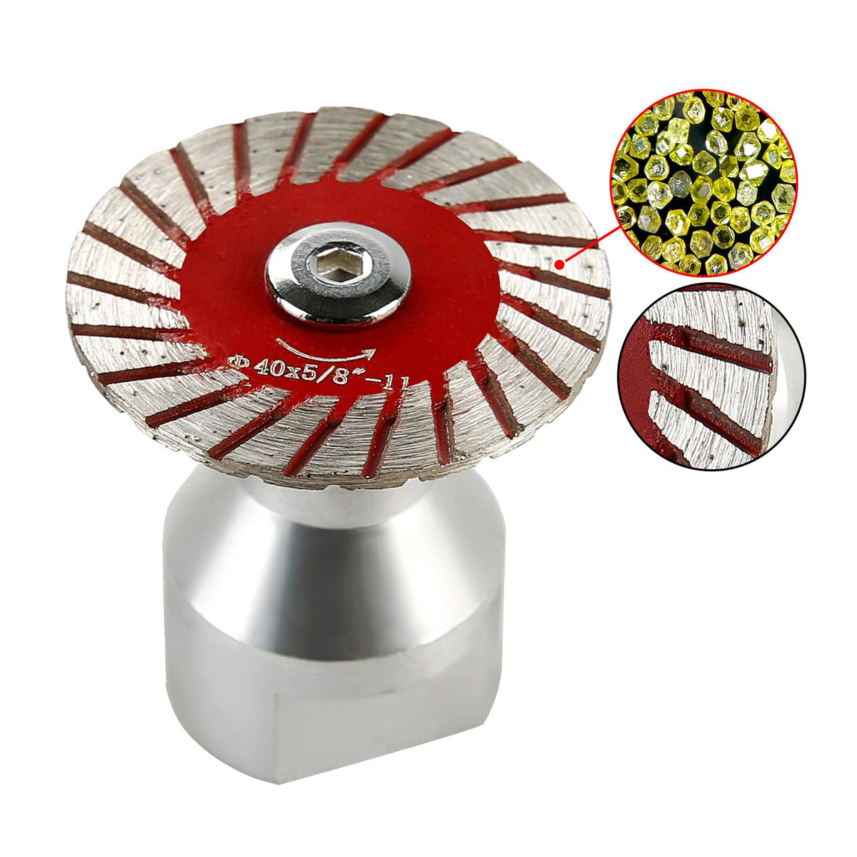 Generic LOZLIN 40mm diamond blade carves marble with smooth strokes.
