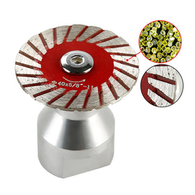 Generic LOZLIN 40mm diamond blade carves marble with smooth strokes.