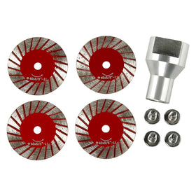 Generic LOZLIN 40mm diamond blade kit front view for precise granite beveling.
