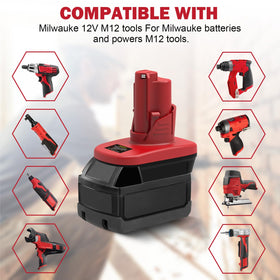 Generic ML18M12 adapter compact design fits portable tool kits.