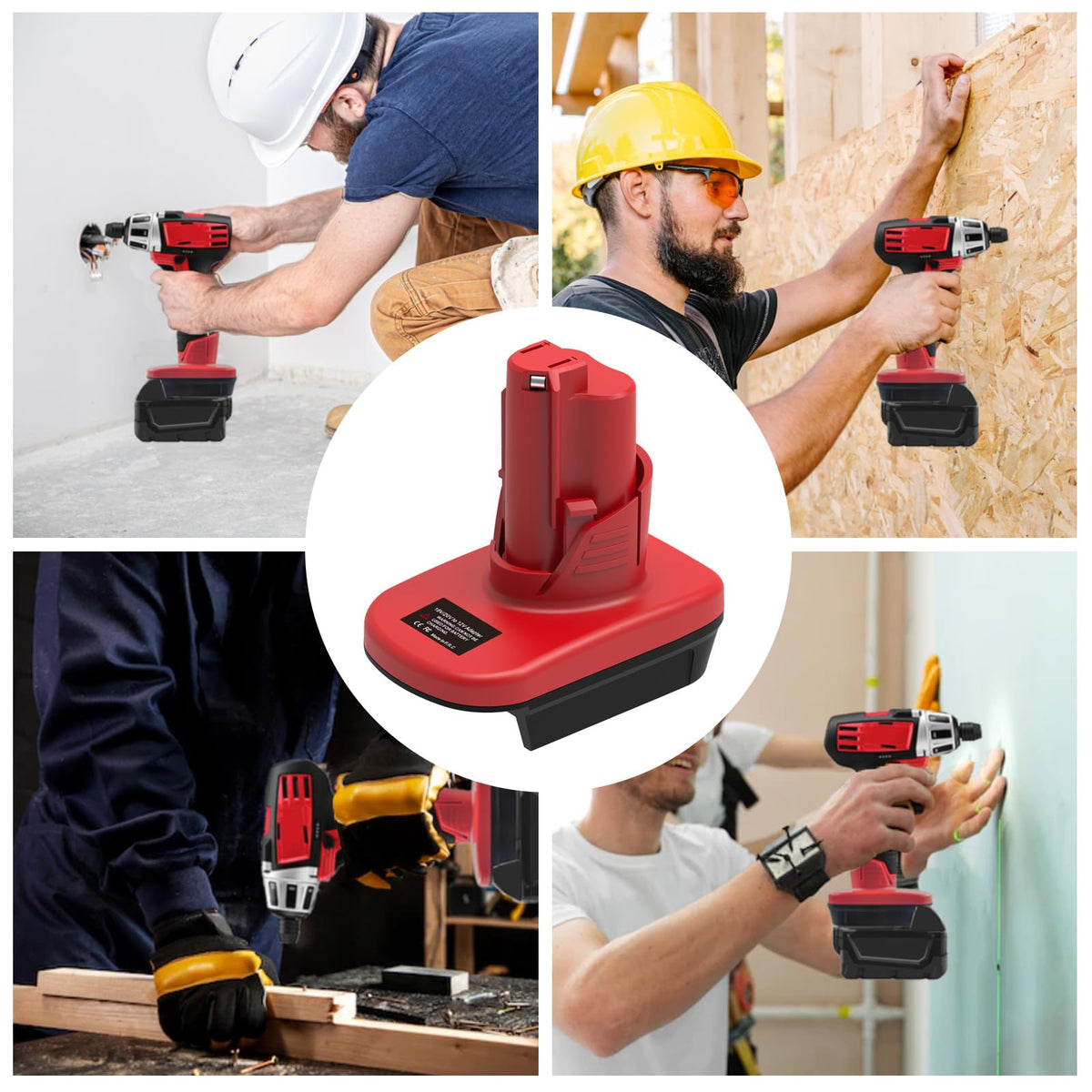 Generic ML18M12 adapter safety features help protect batteries and tools.