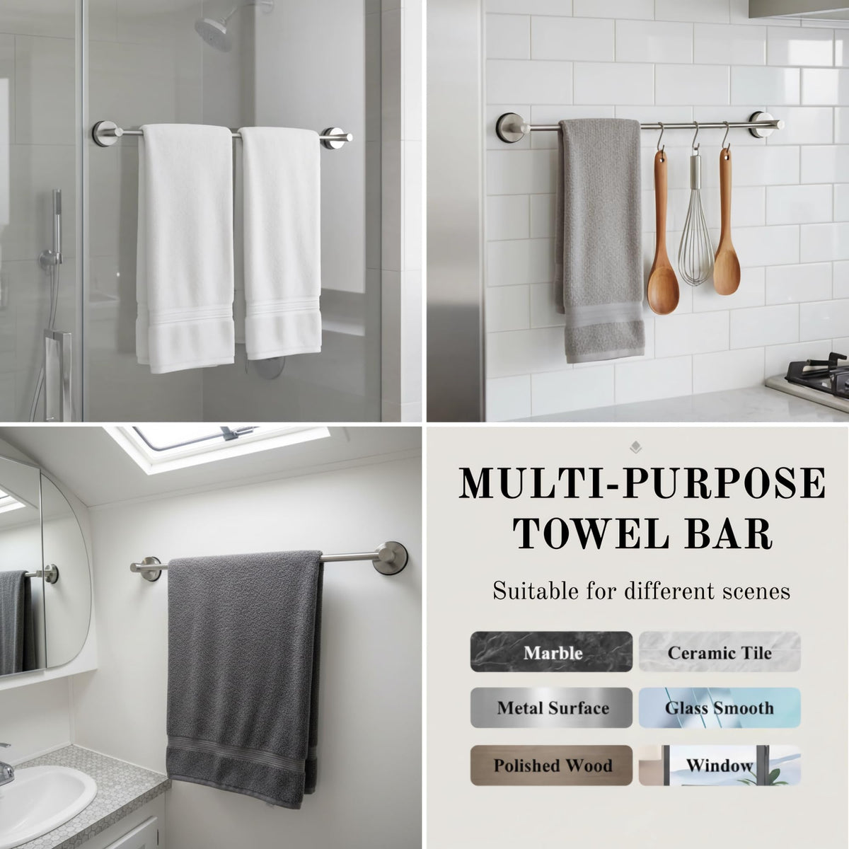 Generic modern space saving towel storage complements bathroom decor